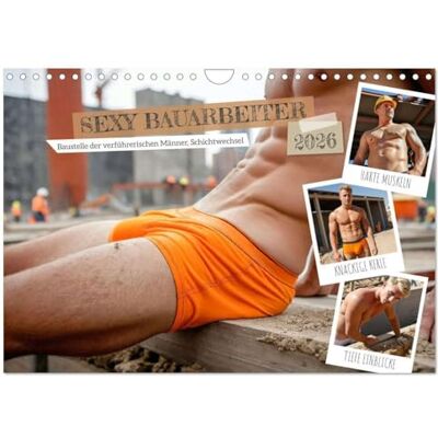 CALVENDO SEXY BAUARBEITER Baustelle der verführerischen Männer, Schichtwechsel (Wandkalender 2026 DIN A4 quer), Monatskalender: Erotischer ... Sixpack auf der Baustelle. ( Erotik) CALVENDO SEXY BAUARBEITER Baustelle der verführerischen Männer, Schichtwechsel (Wandkalender 2026 DIN A4 quer), Monatskalender: Erotischer ... Sixpack auf der Baustelle. ( Erotik)