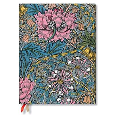 Paperblanks Morris Pink Honeysuckle (William Morris) Ultra Vertical 12-month Dayplanner 2024 (Elastic Band Closure) Paperblanks Morris Pink Honeysuckle (William Morris) Ultra Vertical 12-month Dayplanner 2024 (Elastic Band Closure)