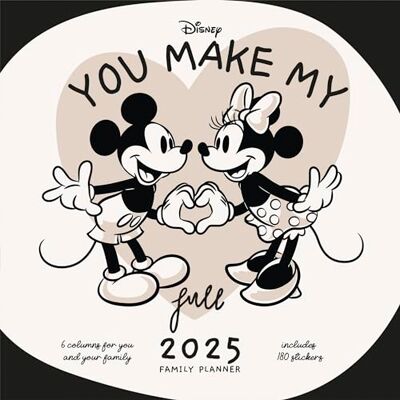 Pyramid Mickey & Friends 2025 Familienplaner, 30x30cm, Familienkalender mit Disney-Charakteren, Monatskalender mit 6 Spalten und Sticker Sheet, nachhaltig nur mit Papierumschlag Pyramid Mickey & Friends 2025 Familienplaner, 30x30cm, Familienkalender mit Disney-Charakteren, Monatskalender mit 6 Spalten und Sticker Sheet, nachhaltig nur mit Papierumschlag