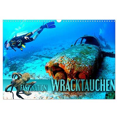 CALVENDO Faszination Wracktauchen (Wandkalender 2026 DIN A3 quer), Monatskalender: Spektakuläre Bilder von geheimnisvollen Schiffswracks in abenteuerlichen Unterwasserwelten ( Sport) CALVENDO Faszination Wracktauchen (Wandkalender 2026 DIN A3 quer), Monatskalender: Spektakuläre Bilder von geheimnisvollen Schiffswracks in abenteuerlichen Unterwasserwelten ( Sport)