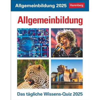Harenberg Allgemeinbildung Tagesabreißkalender 2025 Das tägliche Wissens-Quiz: Quiz-Kalender mit spannenden Fragen für jeden Tag. Abreißkalender 2025 mit ... 2025 (Wissenskalender ) Harenberg Allgemeinbildung Tagesabreißkalender 2025 Das tägliche Wissens-Quiz: Quiz-Kalender mit spannenden Fragen für jeden Tag. Abreißkalender 2025 mit ... 2025 (Wissenskalender )
