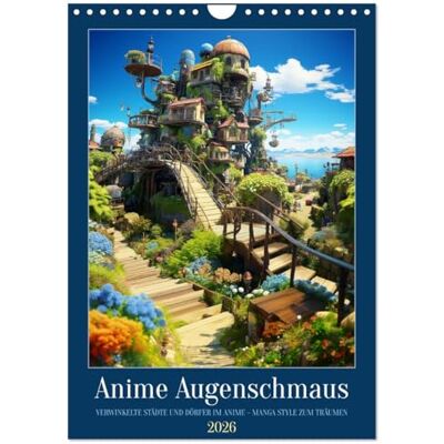 CALVENDO Anime Augenschmaus (Wandkalender 2026 DIN A4 hoch), Monatskalender: Mit den Augen wandern durch liebevolle Anime Manga Welten ( Kunst) CALVENDO Anime Augenschmaus (Wandkalender 2026 DIN A4 hoch), Monatskalender: Mit den Augen wandern durch liebevolle Anime Manga Welten ( Kunst)