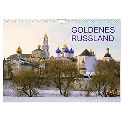 CALVENDO Goldenes Russland (Wandkalender 2026 DIN A4 quer), Monatskalender: Berühmteste Motive aus Russland ( Orte) CALVENDO Goldenes Russland (Wandkalender 2026 DIN A4 quer), Monatskalender: Berühmteste Motive aus Russland ( Orte)