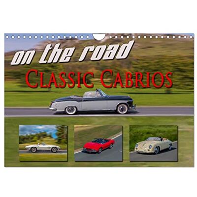 CALVENDO on the road Classic Cabrios (Wandkalender 2026 DIN A4 quer), Monatskalender: Klassische Cabriolets und Sportwagen aus Europa und den USA in Aktion ( Mobilitaet) CALVENDO on the road Classic Cabrios (Wandkalender 2026 DIN A4 quer), Monatskalender: Klassische Cabriolets und Sportwagen aus Europa und den USA in Aktion ( Mobilitaet)