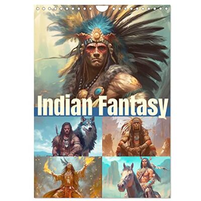 CALVENDO Indian Fantasy (Wandkalender 2026 DIN A4 hoch), Monatskalender: Beliebte Fantasie-Illustrationen von Amerikas Ureinwohnern ( Kunst) CALVENDO Indian Fantasy (Wandkalender 2026 DIN A4 hoch), Monatskalender: Beliebte Fantasie-Illustrationen von Amerikas Ureinwohnern ( Kunst)