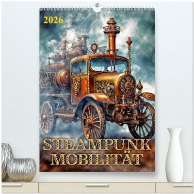 CALVENDO Steampunk Mobilität (hochwertiger Premium Wandkalender 2026 DIN A2 hoch), Kunstdruck in Hochglanz: Retro-futuristisches, dampfgetriebenes Reisen ( Spass) CALVENDO Steampunk Mobilität (hochwertiger Premium Wandkalender 2026 DIN A2 hoch), Kunstdruck in Hochglanz: Retro-futuristisches, dampfgetriebenes Reisen ( Spass)