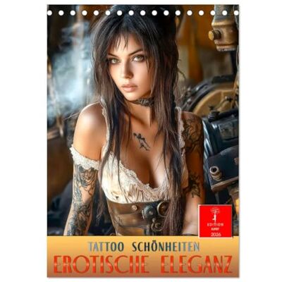 CALVENDO Tattoo Schönheiten erotische Eleganz (Tischkalender 2026 DIN A5 hoch), Monatskalender: Einzigartiger Körperschmuck für aufregende Schönheiten. ( Erotik) CALVENDO Tattoo Schönheiten erotische Eleganz (Tischkalender 2026 DIN A5 hoch), Monatskalender: Einzigartiger Körperschmuck für aufregende Schönheiten. ( Erotik)