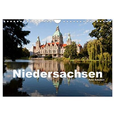 CALVENDO Niedersachsen (Wandkalender 2026 DIN A4 quer), Monatskalender: Das Bundesland im Nordwesten der Bundesrepublik zeigt sich in diesem Kalender von seiner allerbesten Seite. ( Orte) CALVENDO Niedersachsen (Wandkalender 2026 DIN A4 quer), Monatskalender: Das Bundesland im Nordwesten der Bundesrepublik zeigt sich in diesem Kalender von seiner allerbesten Seite. ( Orte)