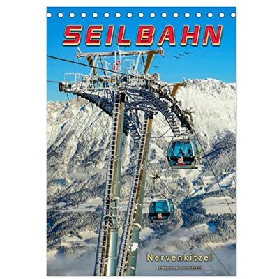 CALVENDO Nervenkitzel Seilbahn (Tischkalender 2026 DIN A5 hoch), Monatskalender: Nervenkitzel und beeindruckende Ingenieurskunst. ( Technologie) CALVENDO Nervenkitzel Seilbahn (Tischkalender 2026 DIN A5 hoch), Monatskalender: Nervenkitzel und beeindruckende Ingenieurskunst. ( Technologie)