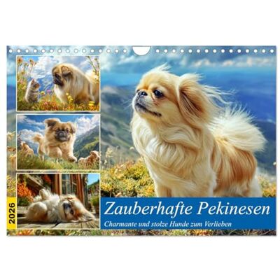 CALVENDO Zauberhafte Pekinesen. Charmante und stolze Hunde zum Verlieben (Wandkalender 2026 DIN A4 quer), Monatskalender: Süße Bilder zeigen den ... in schöner Bergkulisse ( Tiere) CALVENDO Zauberhafte Pekinesen. Charmante und stolze Hunde zum Verlieben (Wandkalender 2026 DIN A4 quer), Monatskalender: Süße Bilder zeigen den ... in schöner Bergkulisse ( Tiere)