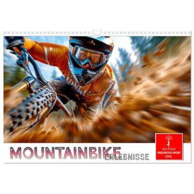 CALVENDO Mountainbike Erlebnisse (Wandkalender 2026 DIN A3 quer), Monatskalender: Abenteuerliche Fahrten auf anspruchsvollen Trails. ( Sport) CALVENDO Mountainbike Erlebnisse (Wandkalender 2026 DIN A3 quer), Monatskalender: Abenteuerliche Fahrten auf anspruchsvollen Trails. ( Sport)
