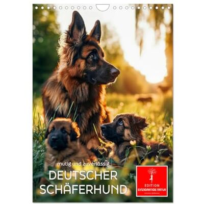 CALVENDO Deutscher Schäferhund mutig und zuverlässig (Wandkalender 2026 DIN A4 hoch), Monatskalender: Ein treuer Begleiter vielseitig und lernbereit. ( Tiere) CALVENDO Deutscher Schäferhund mutig und zuverlässig (Wandkalender 2026 DIN A4 hoch), Monatskalender: Ein treuer Begleiter vielseitig und lernbereit. ( Tiere)