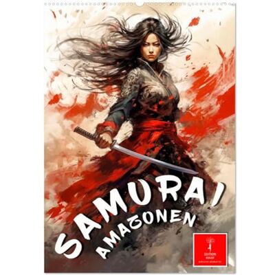 CALVENDO Samurai Amazonen (Wandkalender 2026 DIN A2 hoch), Monatskalender: Kriegerinnen, die ebenso berühmt wie kriegerisch waren. ( Kunst) CALVENDO Samurai Amazonen (Wandkalender 2026 DIN A2 hoch), Monatskalender: Kriegerinnen, die ebenso berühmt wie kriegerisch waren. ( Kunst)