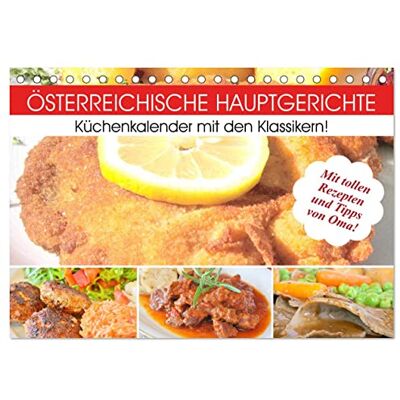CALVENDO Österreichische Hauptgerichte. Küchenkalender mit den Klassikern! (Tischkalender 2026 DIN A5 quer), Monatskalender: Ausgesprochen leckere ... aus Österreich! ( Lifestyle) CALVENDO Österreichische Hauptgerichte. Küchenkalender mit den Klassikern! (Tischkalender 2026 DIN A5 quer), Monatskalender: Ausgesprochen leckere ... aus Österreich! ( Lifestyle)