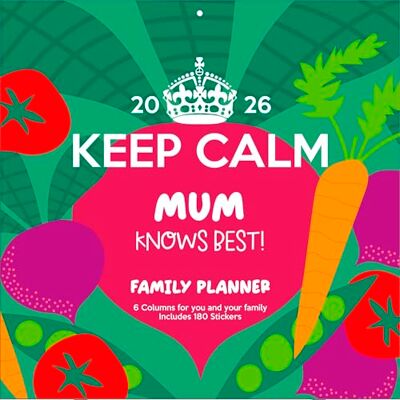 Pyramid KEEP CALM 2026 – Familienplaner 30×30 cm (aufgeklappt 30×60 cm) mit 12 humorvollen Sprüchen im Keep-Calm-Design Pyramid KEEP CALM 2026 – Familienplaner 30×30 cm (aufgeklappt 30×60 cm) mit 12 humorvollen Sprüchen im Keep-Calm-Design