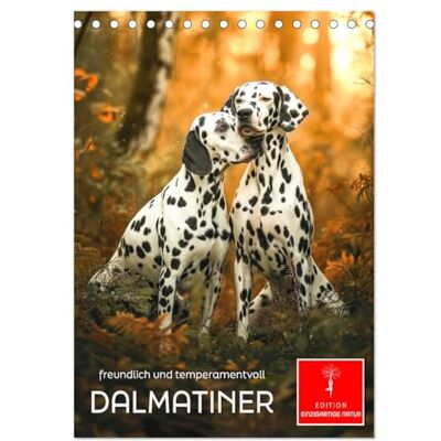 CALVENDO Dalmatiner freundlich und temperamentvoll (Tischkalender 2026 DIN A5 hoch), Monatskalender: Unverwechselbare weiß-schwarze Fellfärbung verbunden mit Familie und Bewegung. ( Tiere) CALVENDO Dalmatiner freundlich und temperamentvoll (Tischkalender 2026 DIN A5 hoch), Monatskalender: Unverwechselbare weiß-schwarze Fellfärbung verbunden mit Familie und Bewegung. ( Tiere)