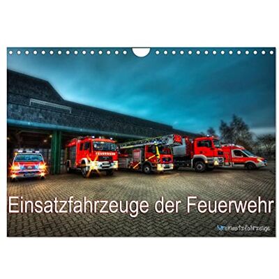CALVENDO Einsatzfahrzeuge der Feuerwehr (Wandkalender 2026 DIN A4 quer), Monatskalender: Fotokalender mit Einsatzfahrzeugen der Feuerwehr ( Technologie) CALVENDO Einsatzfahrzeuge der Feuerwehr (Wandkalender 2026 DIN A4 quer), Monatskalender: Fotokalender mit Einsatzfahrzeugen der Feuerwehr ( Technologie)