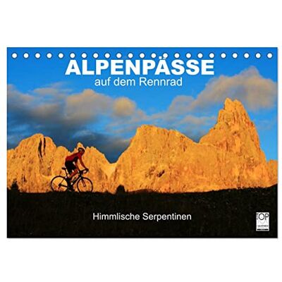 CALVENDO Alpenpässe auf dem Rennrad "Himmlische Serpentinen" (Tischkalender 2026 DIN A5 quer), Monatskalender: 12 faszinierende Radsportmotive in den Alpen ( Sport) CALVENDO Alpenpässe auf dem Rennrad "Himmlische Serpentinen" (Tischkalender 2026 DIN A5 quer), Monatskalender: 12 faszinierende Radsportmotive in den Alpen ( Sport)