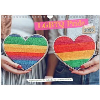 CALVENDO LGBTQ Pride Regenbogenzeit, der Kalender für Vielfalt und Liebe (Wandkalender 2026 DIN A4 quer), Monatskalender: LGBTQ Kalender: Schwule, ... Motiven Vielfalt feiern. ( Menschen) CALVENDO LGBTQ Pride Regenbogenzeit, der Kalender für Vielfalt und Liebe (Wandkalender 2026 DIN A4 quer), Monatskalender: LGBTQ Kalender: Schwule, ... Motiven Vielfalt feiern. ( Menschen)