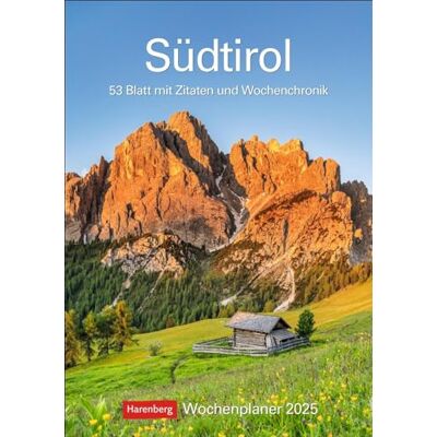 Harenberg Südtirol Wochenplaner 2025 53 Blatt mit Zitaten und Wochenchronik: Wochenkalendarium, Zitate und viel Platz für Notizen in einem Kalender. ... Landschaften (Wochenplaner ) Harenberg Südtirol Wochenplaner 2025 53 Blatt mit Zitaten und Wochenchronik: Wochenkalendarium, Zitate und viel Platz für Notizen in einem Kalender. ... Landschaften (Wochenplaner )