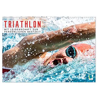CALVENDO Triathlon: Mit Leidenschaft zur persönlichen Bestzeit (Wandkalender 2026 DIN A3 quer), Monatskalender CALVENDO Triathlon: Mit Leidenschaft zur persönlichen Bestzeit (Wandkalender 2026 DIN A3 quer), Monatskalender