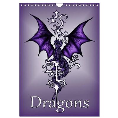 CALVENDO Dragons (Wall Calendar 2026 DIN A4 Portrait), 12 Month Wall Calendar: Fantasy dragons ( Art) CALVENDO Dragons (Wall Calendar 2026 DIN A4 Portrait), 12 Month Wall Calendar: Fantasy dragons ( Art)