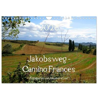 CALVENDO Jakobsweg Camino Frances (Wandkalender 2026 DIN A4 quer), Monatskalender: Unterwegs am Jakobsweg von St. Jean-Pied-de-Port nach Santiago de Compostela ( Orte) CALVENDO Jakobsweg Camino Frances (Wandkalender 2026 DIN A4 quer), Monatskalender: Unterwegs am Jakobsweg von St. Jean-Pied-de-Port nach Santiago de Compostela ( Orte)