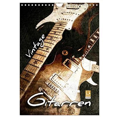 CALVENDO Vintage Gitarren (Wandkalender 2026 DIN A4 hoch), Monatskalender: Gitarren im Vintage-Style in Szene gesetzt ( Kunst) CALVENDO Vintage Gitarren (Wandkalender 2026 DIN A4 hoch), Monatskalender: Gitarren im Vintage-Style in Szene gesetzt ( Kunst)