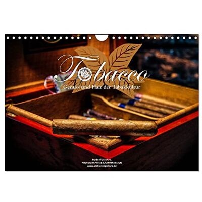 CALVENDO Tobacco Genuss und Flair der Tabakkultur (Wandkalender 2026 DIN A4 quer), Monatskalender: Impressionen über den Tabak ( Lifestyle) CALVENDO Tobacco Genuss und Flair der Tabakkultur (Wandkalender 2026 DIN A4 quer), Monatskalender: Impressionen über den Tabak ( Lifestyle)