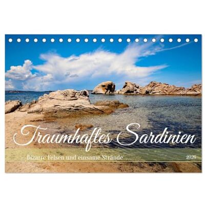 CALVENDO Traumhaftes Sardinien (Tischkalender 2026 DIN A5 quer), Monatskalender: Bizarre Felsen und einsame Strände ( Orte) CALVENDO Traumhaftes Sardinien (Tischkalender 2026 DIN A5 quer), Monatskalender: Bizarre Felsen und einsame Strände ( Orte)