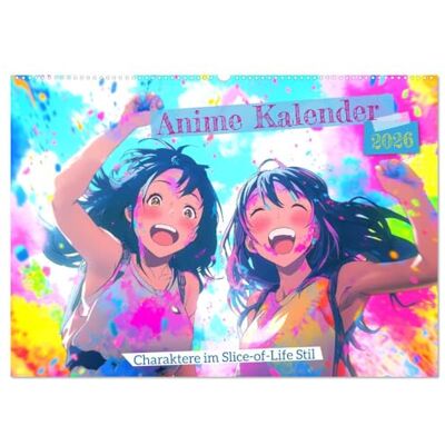 CALVENDO Anime Kalender – Charaktere im Slice-of-Life Stil (Wandkalender 2026 DIN A2 quer), Monatskalender: Szenen mit Manga-Figuren in ... vom japanischen Leben. ( Hobbys) CALVENDO Anime Kalender – Charaktere im Slice-of-Life Stil (Wandkalender 2026 DIN A2 quer), Monatskalender: Szenen mit Manga-Figuren in ... vom japanischen Leben. ( Hobbys)