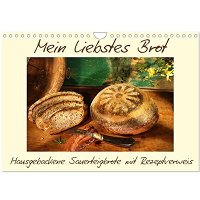 CALVENDO Mein liebstes Brot (Wandkalender 2026 DIN A4 quer), Monatskalender: Hausgebackene Sauerteigbrote mit Rezeptverweis ( Lifestyle) CALVENDO Mein liebstes Brot (Wandkalender 2026 DIN A4 quer), Monatskalender: Hausgebackene Sauerteigbrote mit Rezeptverweis ( Lifestyle)