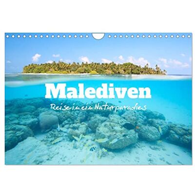 CALVENDO Malediven Reise in ein Naturparadies (Wandkalender 2026 DIN A4 quer), Monatskalender: Wunderschöne Inseln der Malediven ( Natur) CALVENDO Malediven Reise in ein Naturparadies (Wandkalender 2026 DIN A4 quer), Monatskalender: Wunderschöne Inseln der Malediven ( Natur)