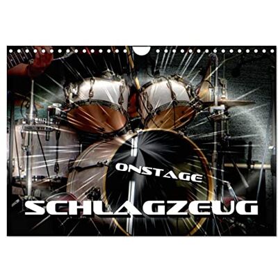 CALVENDO Schlagzeug onstage (Wandkalender 2026 DIN A4 quer), Monatskalender: Eindrucksvolle Konzertaufnahmen und Closeups von verschiedenen Schlagzeugen ( Kunst) CALVENDO Schlagzeug onstage (Wandkalender 2026 DIN A4 quer), Monatskalender: Eindrucksvolle Konzertaufnahmen und Closeups von verschiedenen Schlagzeugen ( Kunst)