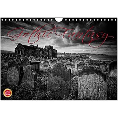 CALVENDO Gothic Fantasy (Wandkalender 2026 DIN A4 quer), Monatskalender: Vergessene und unheimliche Orte im Gothic Stil Monochrom ( Orte) CALVENDO Gothic Fantasy (Wandkalender 2026 DIN A4 quer), Monatskalender: Vergessene und unheimliche Orte im Gothic Stil Monochrom ( Orte)