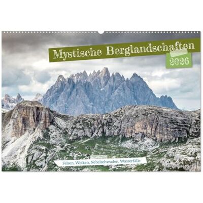 CALVENDO Mystische Berglandschaften (Wandkalender 2026 DIN A2 quer), Monatskalender: Bizarre Gipfel und wolkenverhangene Felsformationen inspirieren für das kommende Reiseziel. ( Natur) CALVENDO Mystische Berglandschaften (Wandkalender 2026 DIN A2 quer), Monatskalender: Bizarre Gipfel und wolkenverhangene Felsformationen inspirieren für das kommende Reiseziel. ( Natur)
