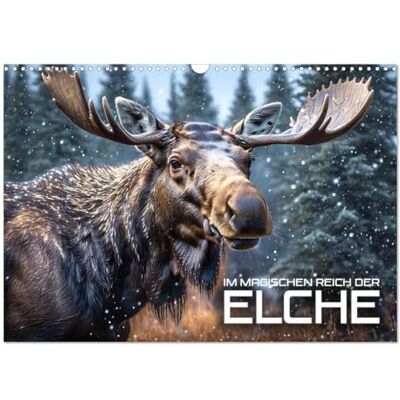 CALVENDO Im magischen Reich der Elche (Wandkalender 2026 DIN A3 quer), Monatskalender: Die majestätischen Wesen der nördlichen Wälder, aufgespürt mit künstlicher Intelligenz ( Tiere) CALVENDO Im magischen Reich der Elche (Wandkalender 2026 DIN A3 quer), Monatskalender: Die majestätischen Wesen der nördlichen Wälder, aufgespürt mit künstlicher Intelligenz ( Tiere)
