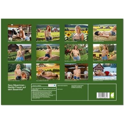 CALVENDO Sexy Bäuerinnen Nackte Frauen auf dem Bauernhof (Wandkalender 2026 DIN A3 quer), Monatskalender: Nackte Frauen mit Brüsten auf dem ... Feld und vor dem Traktor. ( Erotik) CALVENDO Sexy Bäuerinnen Nackte Frauen auf dem Bauernhof (Wandkalender 2026 DIN A3 quer), Monatskalender: Nackte Frauen mit Brüsten auf dem ... Feld und vor dem Traktor. ( Erotik)