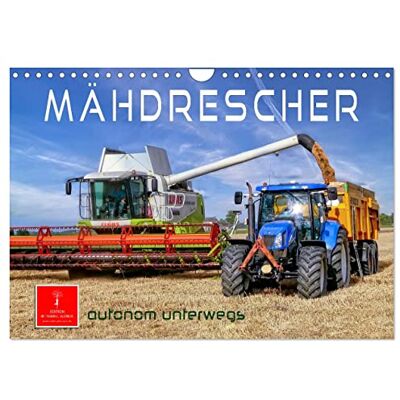 CALVENDO Mähdrescher autonom unterwegs (Wandkalender 2026 DIN A4 quer), Monatskalender: Mähdrescher, Hightech-Giganten im Einsatz in der Landwirtschaft. ( Technologie) CALVENDO Mähdrescher autonom unterwegs (Wandkalender 2026 DIN A4 quer), Monatskalender: Mähdrescher, Hightech-Giganten im Einsatz in der Landwirtschaft. ( Technologie)