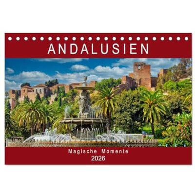 CALVENDO Andalusien Magische Momente (Tischkalender 2026 DIN A5 quer), Monatskalender: Lassen Sie sich von der einzigartigen Schönheit Andalusiens verzaubern! ( Orte) CALVENDO Andalusien Magische Momente (Tischkalender 2026 DIN A5 quer), Monatskalender: Lassen Sie sich von der einzigartigen Schönheit Andalusiens verzaubern! ( Orte)