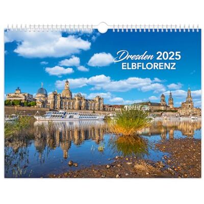 K4 Verlag Kalender Dresden Elbflorenz 2025 40 x 30 cm schwarzes Kalendarium K4 Verlag Kalender Dresden Elbflorenz 2025 40 x 30 cm schwarzes Kalendarium