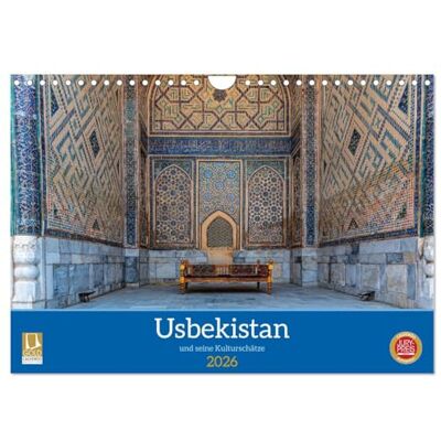 CALVENDO Usbekistan und seine Kulturschätze (Wandkalender 2026 DIN A4 quer), Monatskalender: prächtige Architektur und Kultur ( Orte) CALVENDO Usbekistan und seine Kulturschätze (Wandkalender 2026 DIN A4 quer), Monatskalender: prächtige Architektur und Kultur ( Orte)