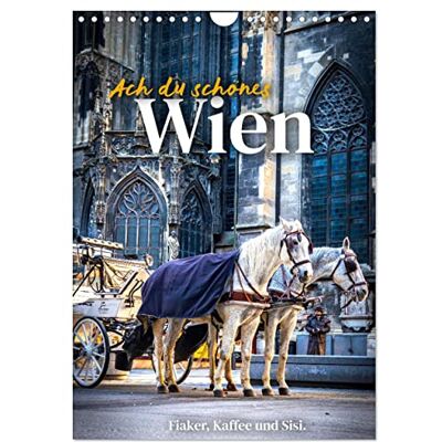 CALVENDO Ach du schönes Wien (Wandkalender 2026 DIN A4 hoch), Monatskalender: Fiaker, Kaffee und Sisi. ( Orte) CALVENDO Ach du schönes Wien (Wandkalender 2026 DIN A4 hoch), Monatskalender: Fiaker, Kaffee und Sisi. ( Orte)