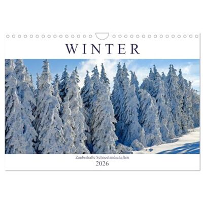CALVENDO Winter. Zauberhafte Schneelandschaften (Wandkalender 2026 DIN A4 quer), Monatskalender: Ein Spaziergang durch märchenhafte Winterlandschaften ( Natur) CALVENDO Winter. Zauberhafte Schneelandschaften (Wandkalender 2026 DIN A4 quer), Monatskalender: Ein Spaziergang durch märchenhafte Winterlandschaften ( Natur)