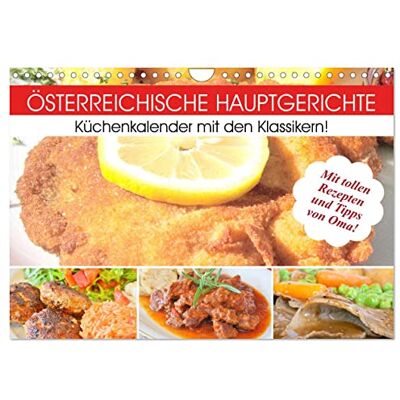 CALVENDO Österreichische Hauptgerichte. Küchenkalender mit den Klassikern! (Wandkalender 2026 DIN A4 quer), Monatskalender: Ausgesprochen leckere ... aus Österreich! ( Lifestyle) CALVENDO Österreichische Hauptgerichte. Küchenkalender mit den Klassikern! (Wandkalender 2026 DIN A4 quer), Monatskalender: Ausgesprochen leckere ... aus Österreich! ( Lifestyle)