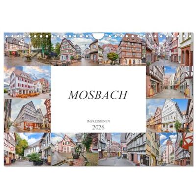 CALVENDO Mosbach Impressionen (Wandkalender 2026 DIN A4 quer), Monatskalender: Impressionen und Eindrücke der wunderschönen Fachwerkstadt Mosbach ( Orte) CALVENDO Mosbach Impressionen (Wandkalender 2026 DIN A4 quer), Monatskalender: Impressionen und Eindrücke der wunderschönen Fachwerkstadt Mosbach ( Orte)