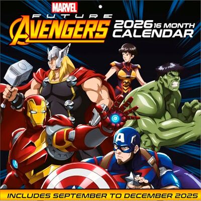 Pyramid AVENGERS 2026 – Broschürenkalender 30×30 cm (aufgeklappt 30×60 cm) mit 12 Marvel-Artworks der Superhelden Pyramid AVENGERS 2026 – Broschürenkalender 30×30 cm (aufgeklappt 30×60 cm) mit 12 Marvel-Artworks der Superhelden