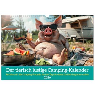 CALVENDO Der tierisch lustige Camping-Kalender (Wandkalender 2026 DIN A3 quer), Monatskalender: Ein Muss für alle Camping-Freunde, die den Tag mit einem Lächeln beginnen wollen ( Hobbys) CALVENDO Der tierisch lustige Camping-Kalender (Wandkalender 2026 DIN A3 quer), Monatskalender: Ein Muss für alle Camping-Freunde, die den Tag mit einem Lächeln beginnen wollen ( Hobbys)
