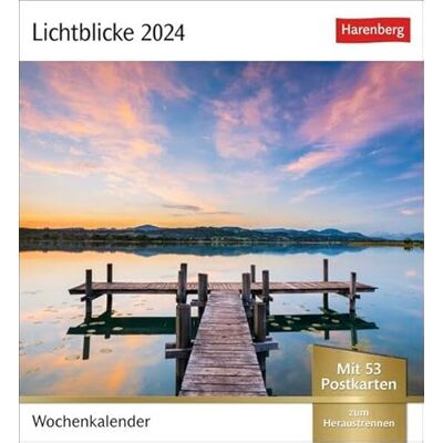 Harenberg Lichtblicke Postkartenkalender. Kalender zum Aufstellen oder Aufhängen. Postkarten-Tischkalender 2024 mit stimmungsvollen Motiven und Naturaufnahmen: Wochenkalender mit 53 Postkarten Harenberg Lichtblicke Postkartenkalender. Kalender zum Aufstellen oder Aufhängen. Postkarten-Tischkalender 2024 mit stimmungsvollen Motiven und Naturaufnahmen: Wochenkalender mit 53 Postkarten