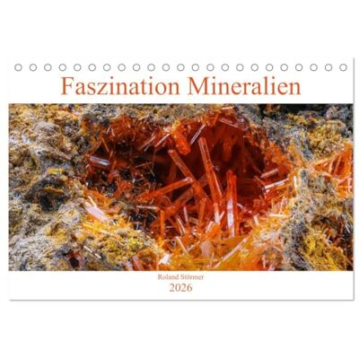 CALVENDO Faszination Mineralien (Tischkalender 2026 DIN A5 quer), Monatskalender: Makroaufnahmen von Mineralien ( Natur) CALVENDO Faszination Mineralien (Tischkalender 2026 DIN A5 quer), Monatskalender: Makroaufnahmen von Mineralien ( Natur)